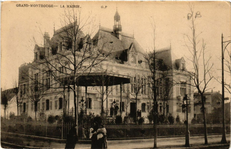Carte postale ancienne Grand -Montrouge - La Mairie à Montrouge