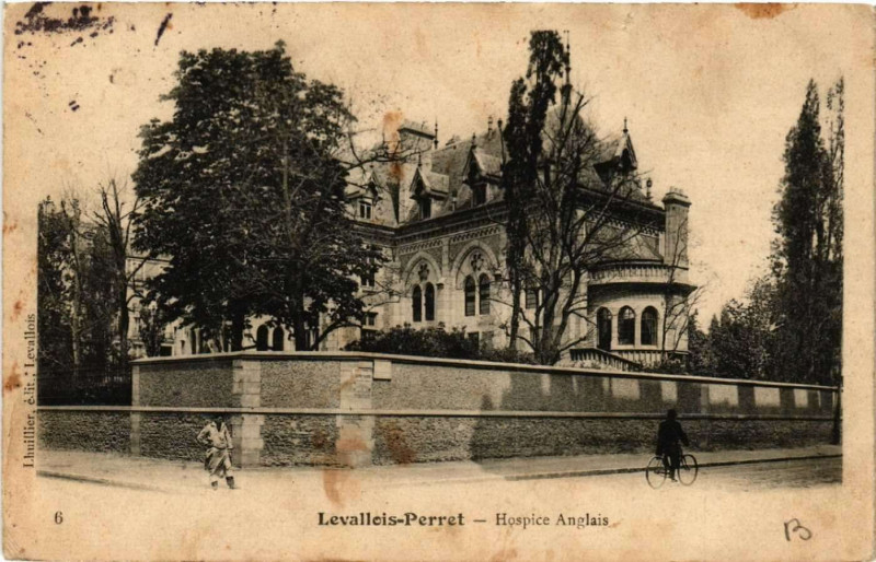 Carte postale ancienne Levallois-Perret - Hospice Anglais à Levallois-Perret