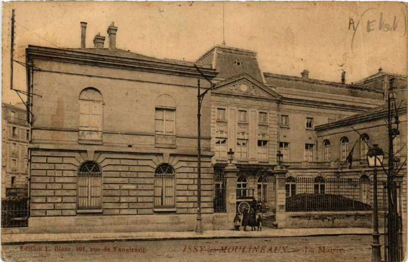 Carte postale ancienne La Mairie à Issy-les-Moulineaux