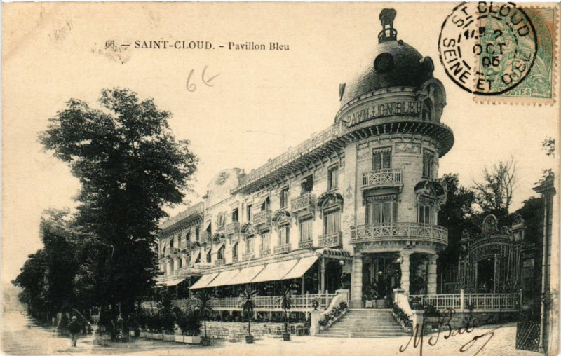 Carte postale ancienne Saint-Cloud - Pavillon Bleu à Saint-Cloud
