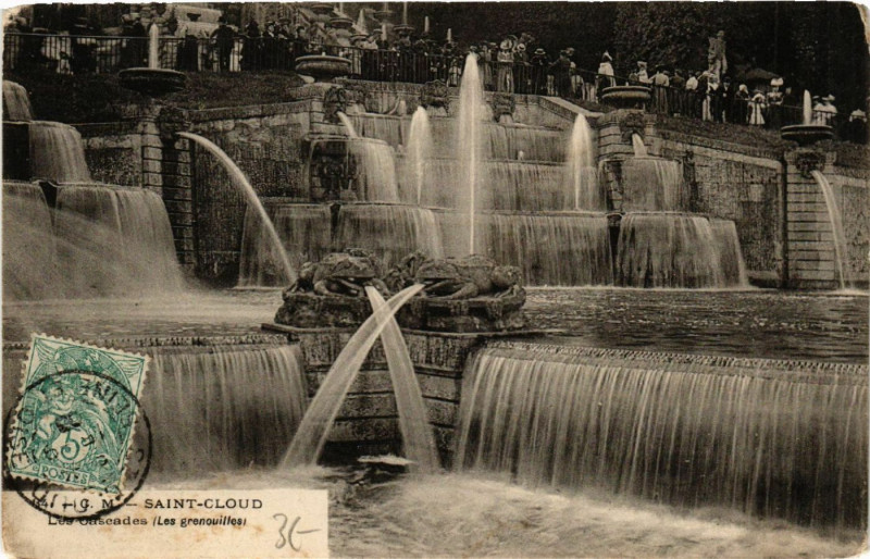 Carte postale ancienne Saint-Cloud - Les Cascades (Les granouilles) à Saint-Cloud
