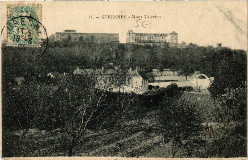 Carte postale ancienne Suresnes - Mont Valérien à Suresnes