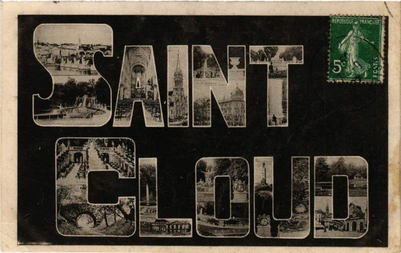 Carte postale ancienne Saint-Cloud à Saint-Cloud