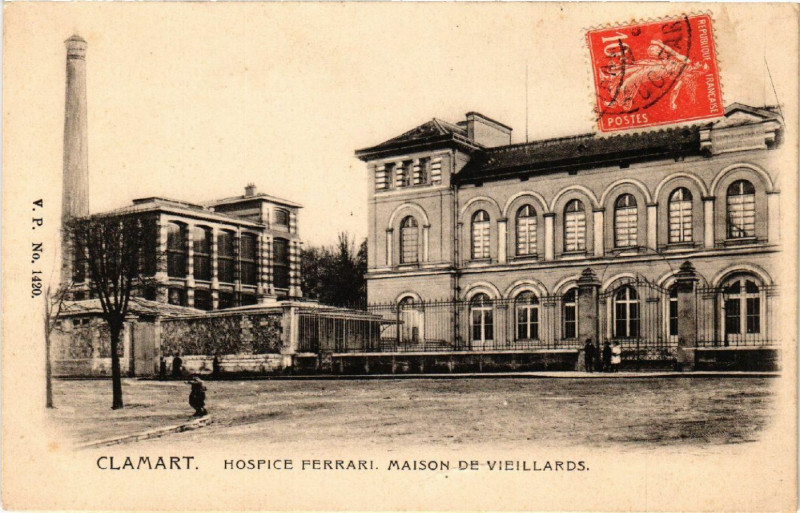 Carte postale ancienne Clamart - Hospice Ferrari Maison de Vieillards à Clamart
