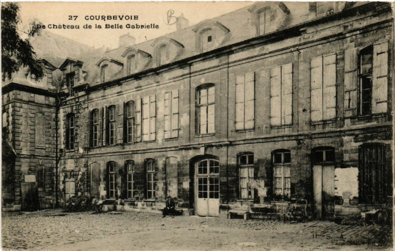 Carte postale ancienne Courbevoie - Le Cháteau de la Belle Gabrielle à Courbevoie