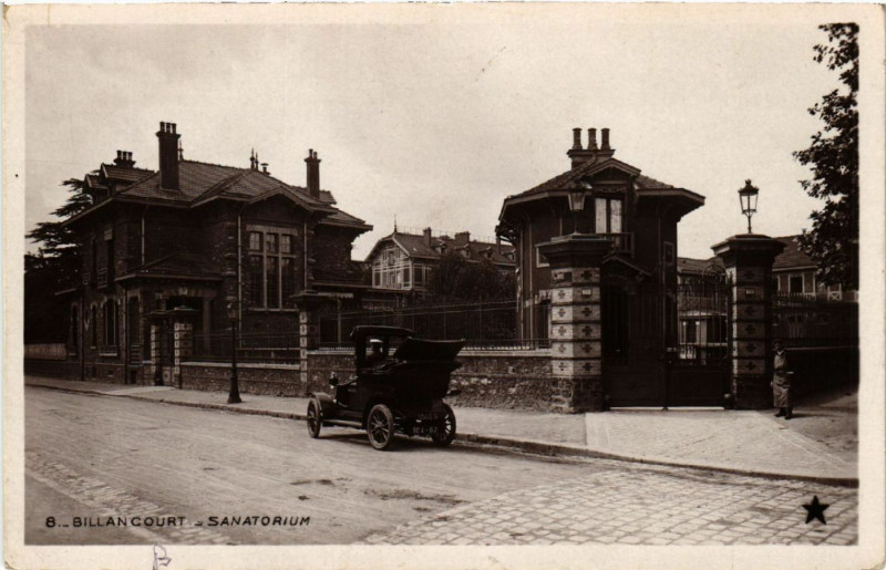 Carte postale ancienne Billancourt  - Sanatorium
