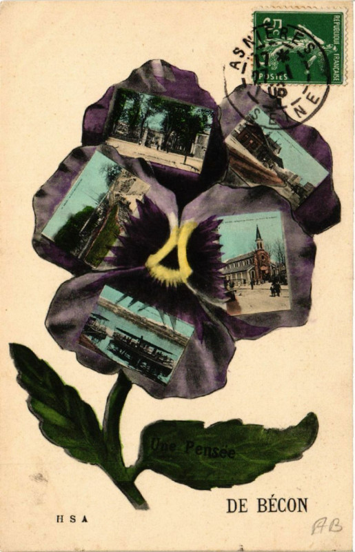 Carte postale ancienne De Bécon