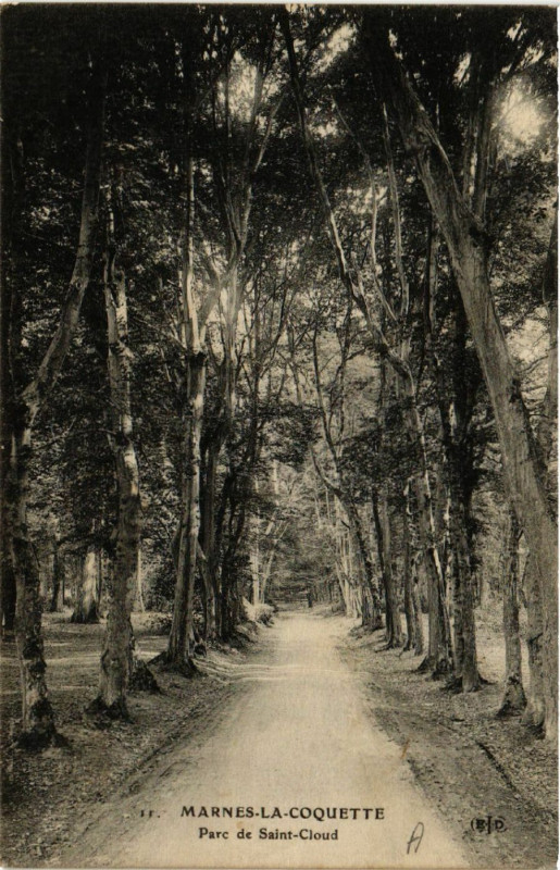 Carte postale ancienne Marnes-la-Coquette - Parc de Saint-Cloud à Marnes-la-Coquette