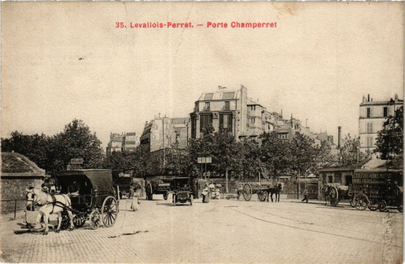 Carte postale ancienne Porte Champerret à Paris 17e