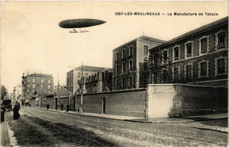 Carte postale ancienne La Manufacture de Tabacs à Issy-les-Moulineaux