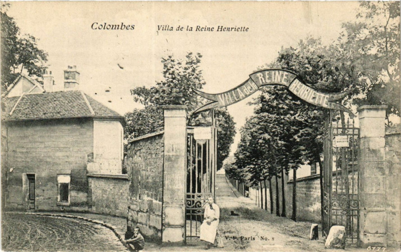 Carte postale ancienne Colombes Villa de la Reine Henriette à Colombes