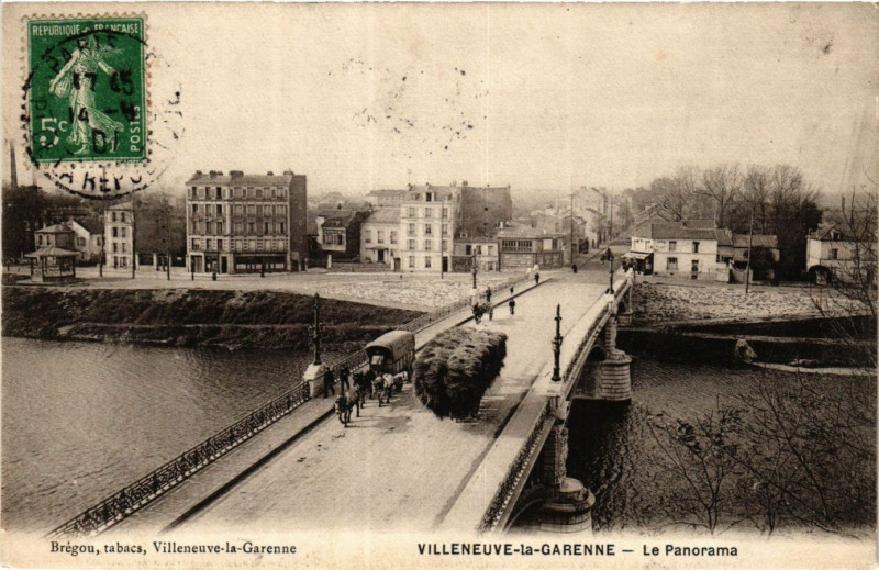 Carte postale ancienne Villeneuve la Garenne Le Panorama à Villeneuve-la-Garenne