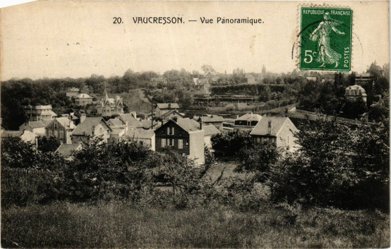 Carte postale ancienne Vaucresson Vue panoramique à Vaucresson