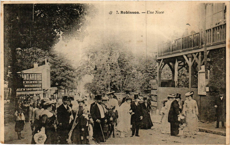Carte postale ancienne Robinson Une Noce