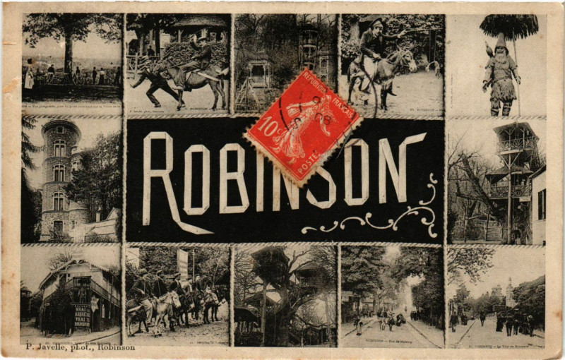 Carte postale ancienne Robinson Souvenir