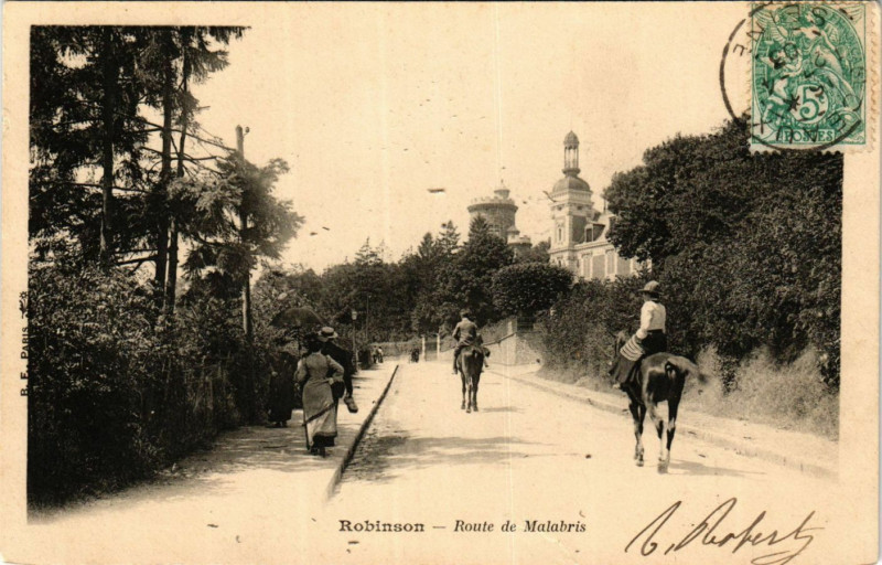 Carte postale ancienne Robinson Route de Malabris