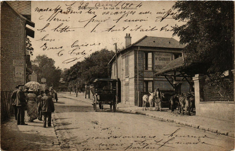 Carte postale ancienne Robinson La rue de Robinson