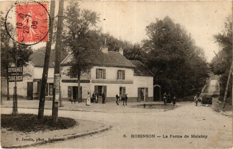 Carte postale ancienne Robinson La Ferme de Malabry