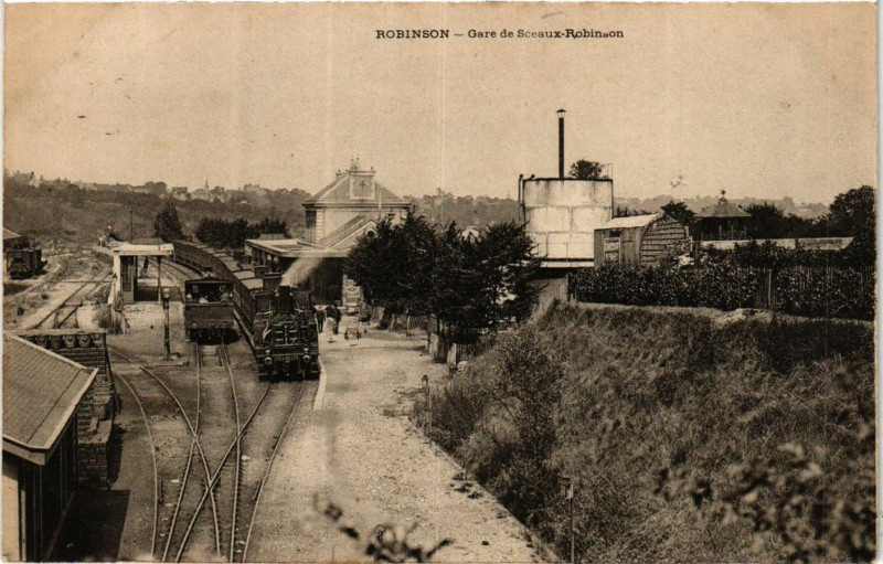Carte postale ancienne Robinson Gare des Sceaux Robinson à Sceaux