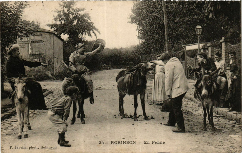 Carte postale ancienne Robinson En Panne
