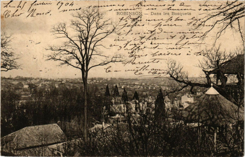 Carte postale ancienne Robinson Dans les Bosquets