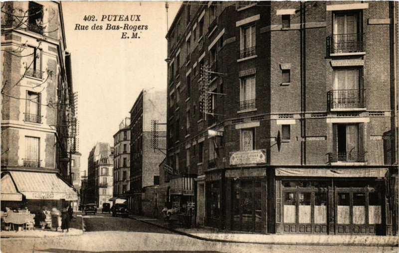 Carte postale ancienne Puteaux Rue des Bas Rogers à Puteaux