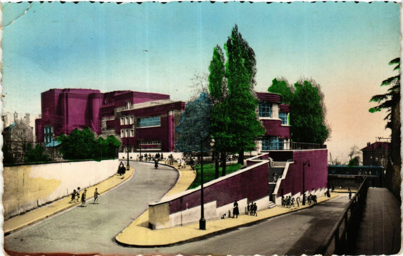 Carte postale ancienne Puteaux Ecole Marius Jacotot à Puteaux