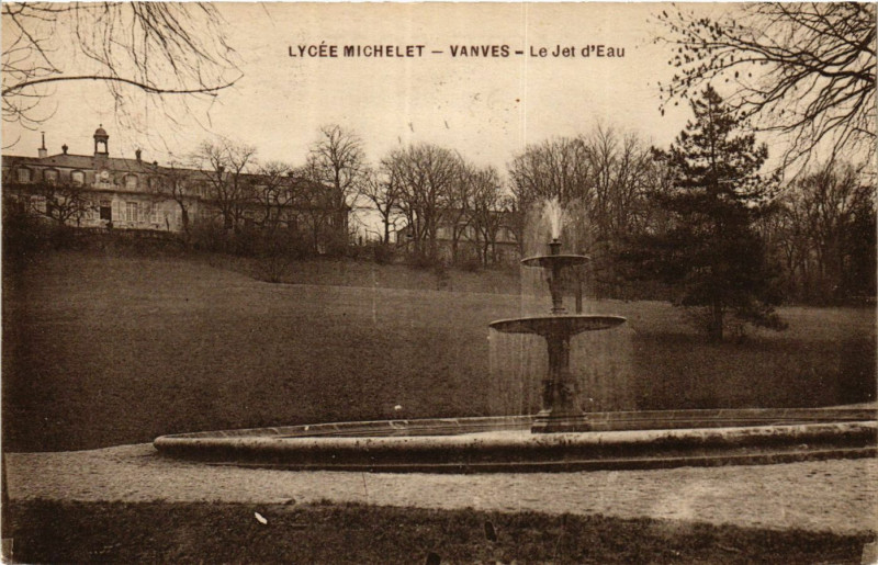 Carte postale ancienne Lychee Michelet Vanves-Le Jet d'Eau à Vanves