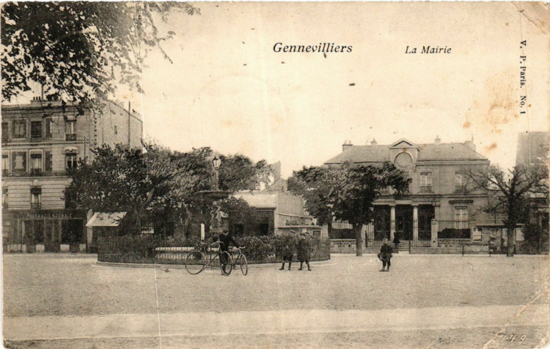 Carte postale ancienne Gennevilliers La Mairie à Gennevilliers