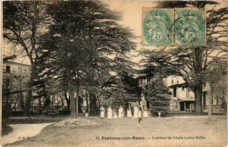 Carte postale ancienne Fontenay Aux Roses Intérieur de l'Asile Ledru Rollin à Fontenay-aux-Roses