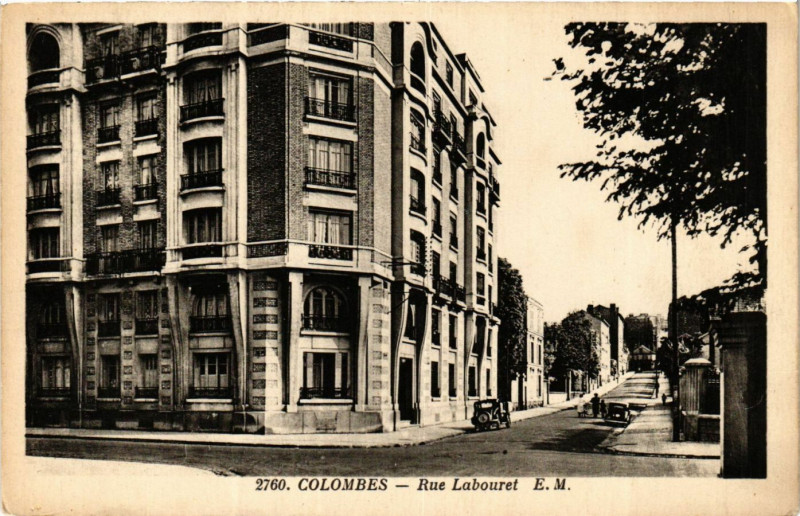 Carte postale ancienne Colombes Rue Labouret à Colombes