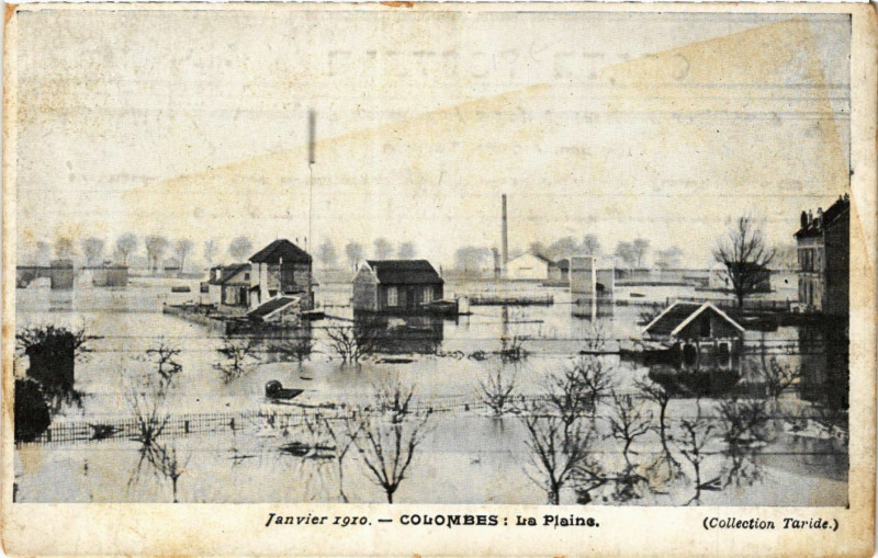 Carte postale ancienne Colombes La Plaine à Colombes