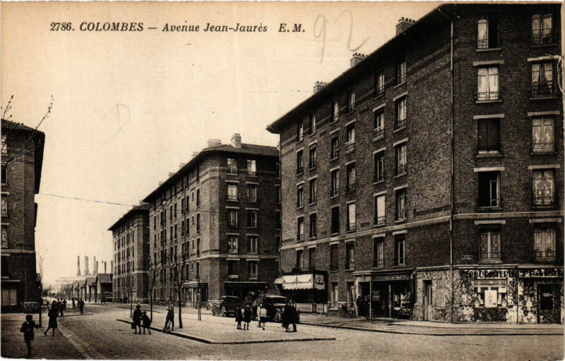 Carte postale ancienne Colombes Avenue Jean Jaurés à Colombes