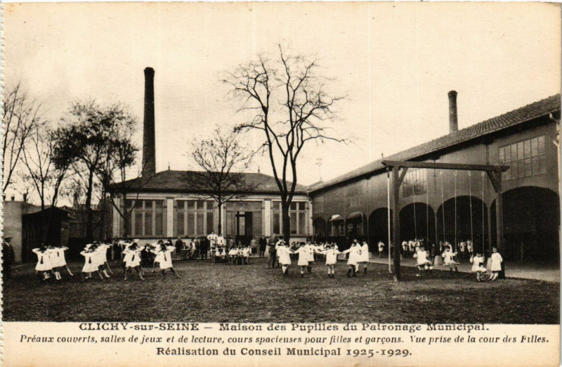Carte postale ancienne Maison des Pupilles du Patronage Municipal à Clichy