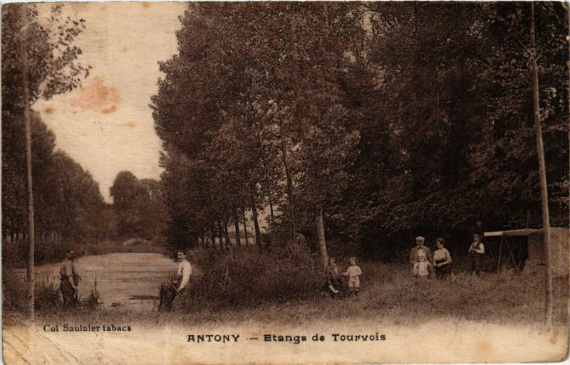 Carte postale ancienne Antony Etangs de Tourvois à Antony