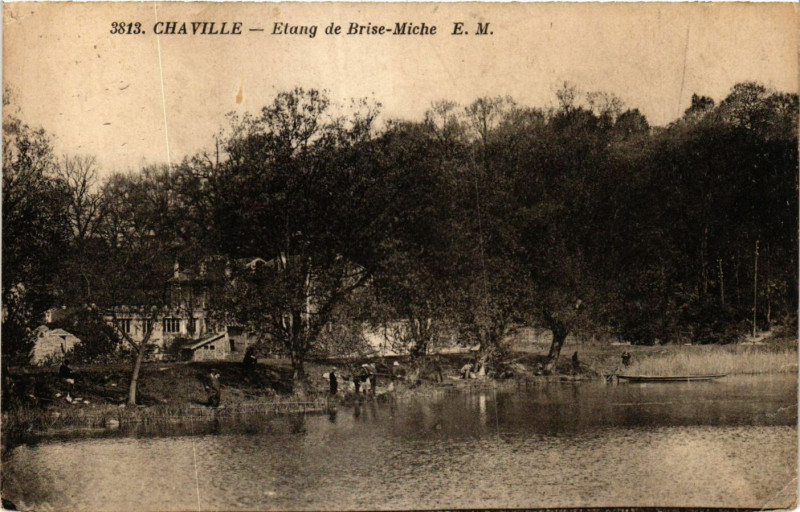 Carte postale ancienne Chaville L'Etang de Brisemiche à Chaville