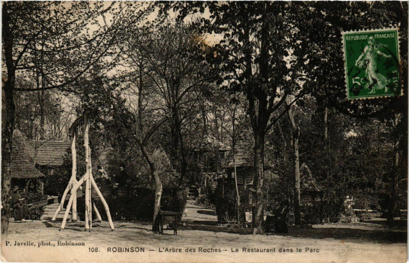 Carte postale ancienne Robinson - L'Arbre des Roches