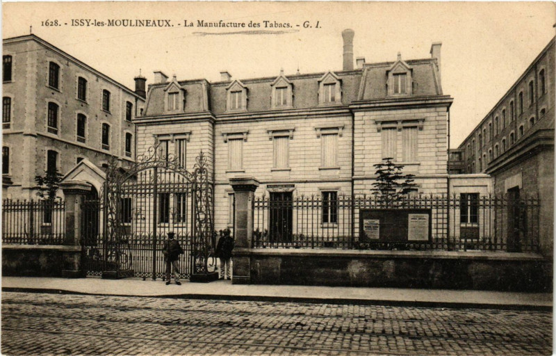Carte postale ancienne Issy les Moulineaux - La Manufacture des Tabacs à Issy-les-Moulineaux