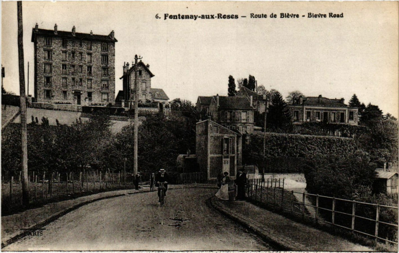 Carte postale ancienne Fontenay aux Roses - Route de Blevere à Fontenay-aux-Roses