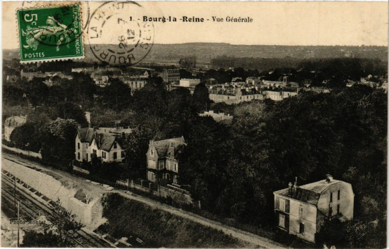 Carte postale ancienne Bourg la Reine - Vue generale à Bourg-la-Reine