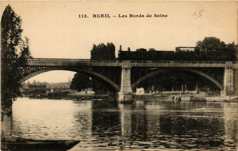 Carte postale ancienne Rueil - Les Bords de Seine