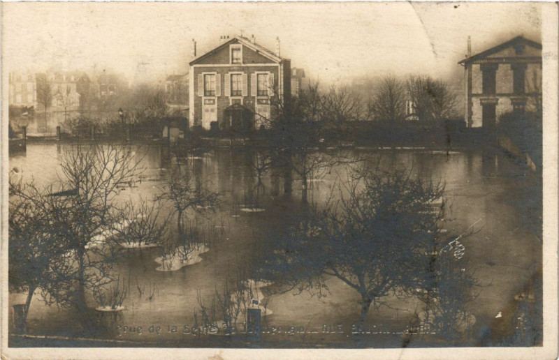 Carte postale ancienne Crue de la Seine
