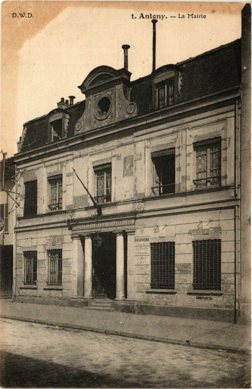 Carte postale ancienne Antony - La Mairie à Antony