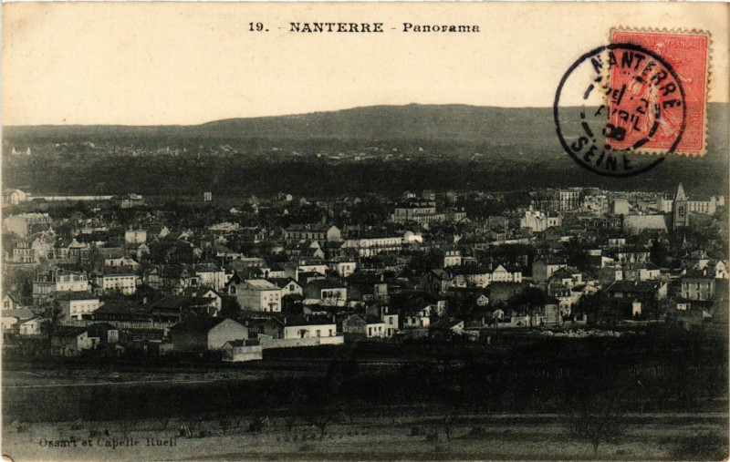 Carte postale ancienne Nanterre - Panorama à Nanterre