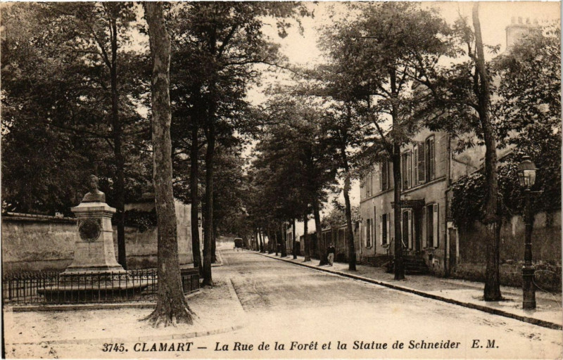 Carte postale ancienne Clamar - La Rue de la Foret