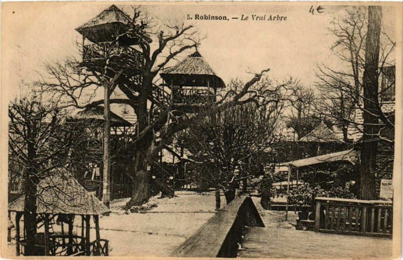 Carte postale ancienne Robinson - Le Vrai Arbre