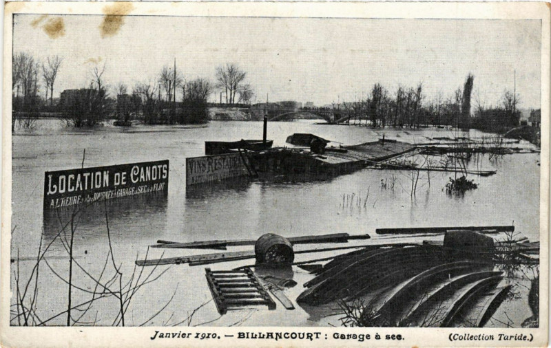 Carte postale ancienne Billancourt - Garage a ses
