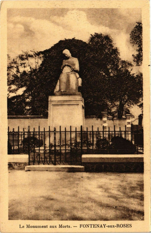 Carte postale ancienne Fontenay-aux-Roses - Le Monument aux Morts à Fontenay-aux-Roses