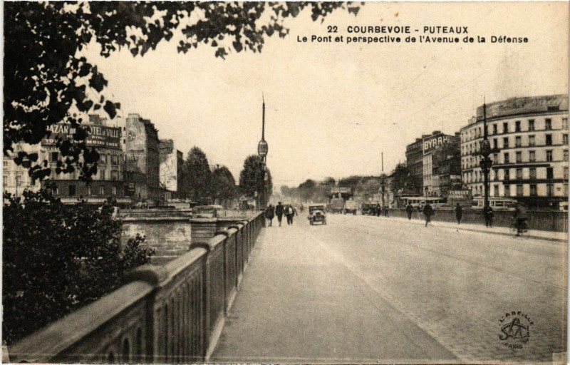 Carte postale ancienne Courbevoie - Puteaux à Courbevoie