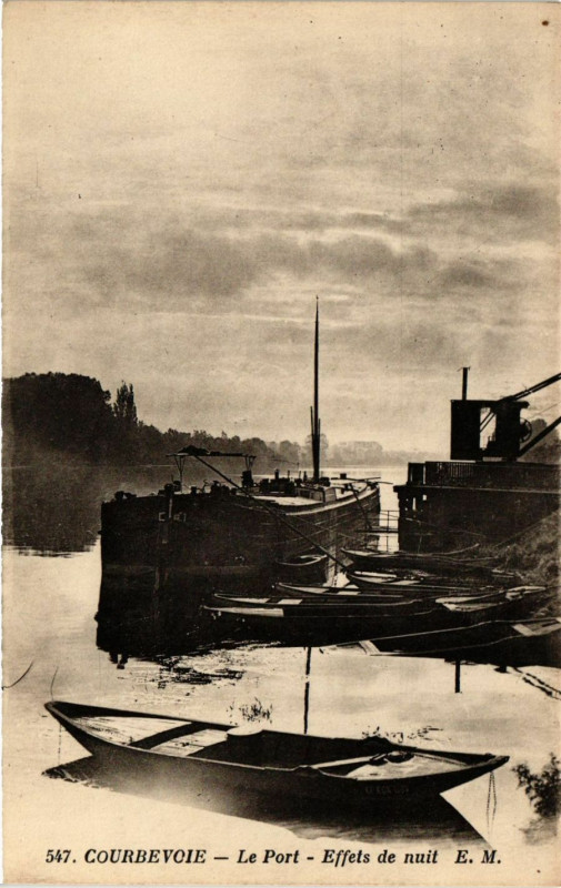 Carte postale ancienne Courbevoie - Le Port à Courbevoie